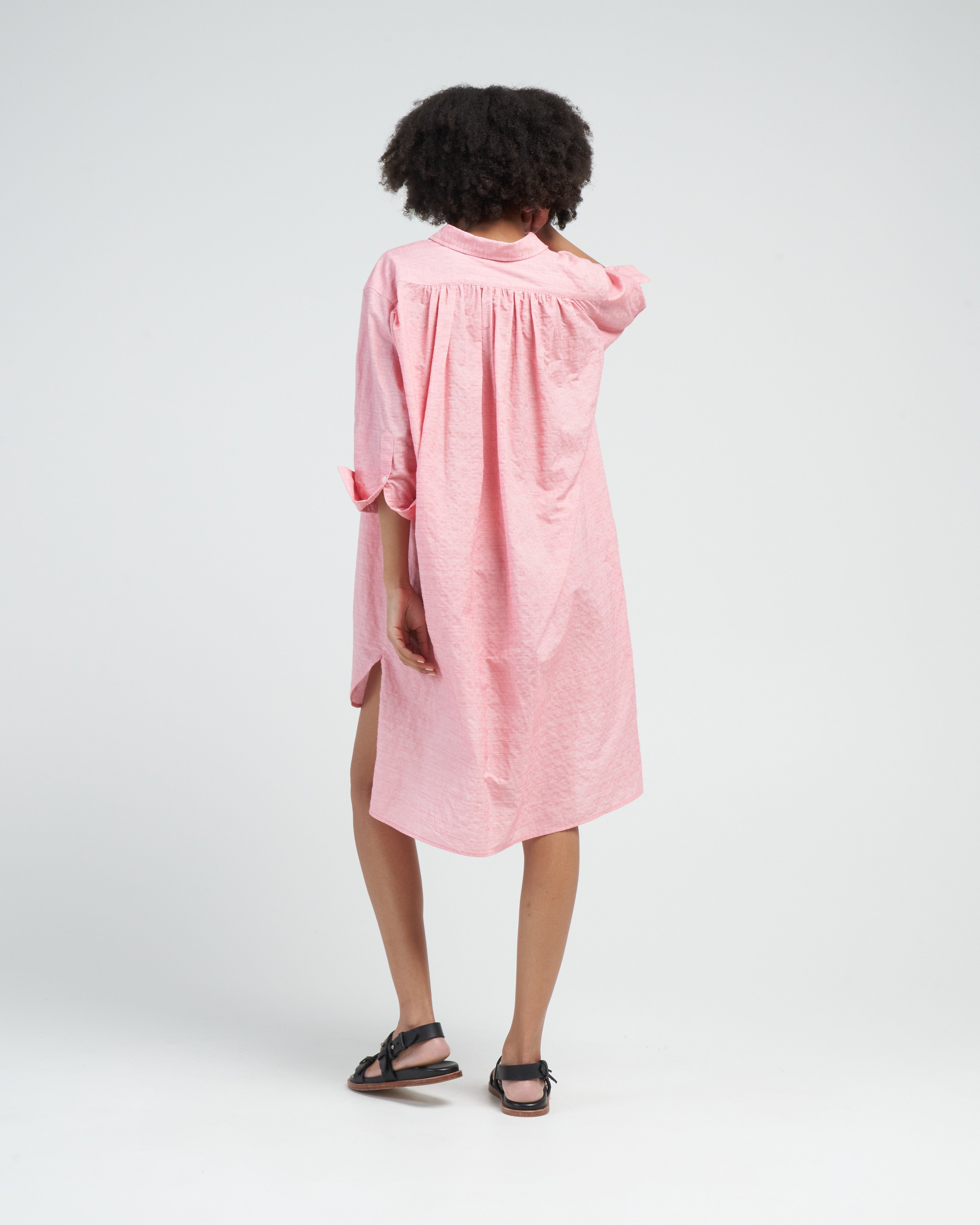 h&m pink shirt dress H&m pink shirt dress