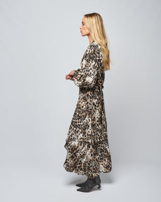 hostess dress - leopard