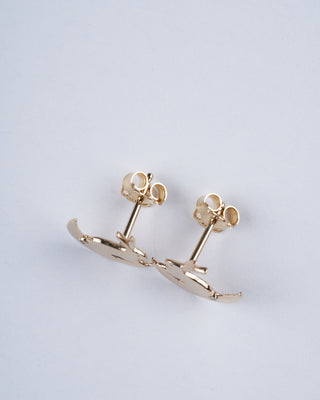 moon bunny w/ diamond earrings