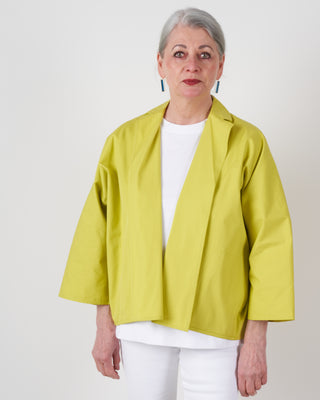 buttonless jacket - anise