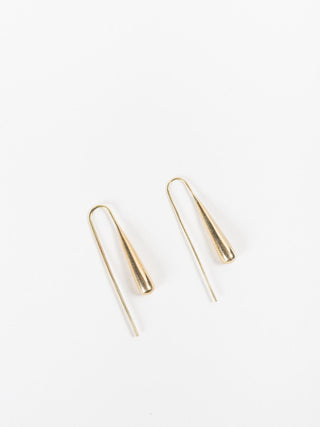 threader earrings - brass