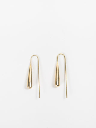 threader earrings - brass