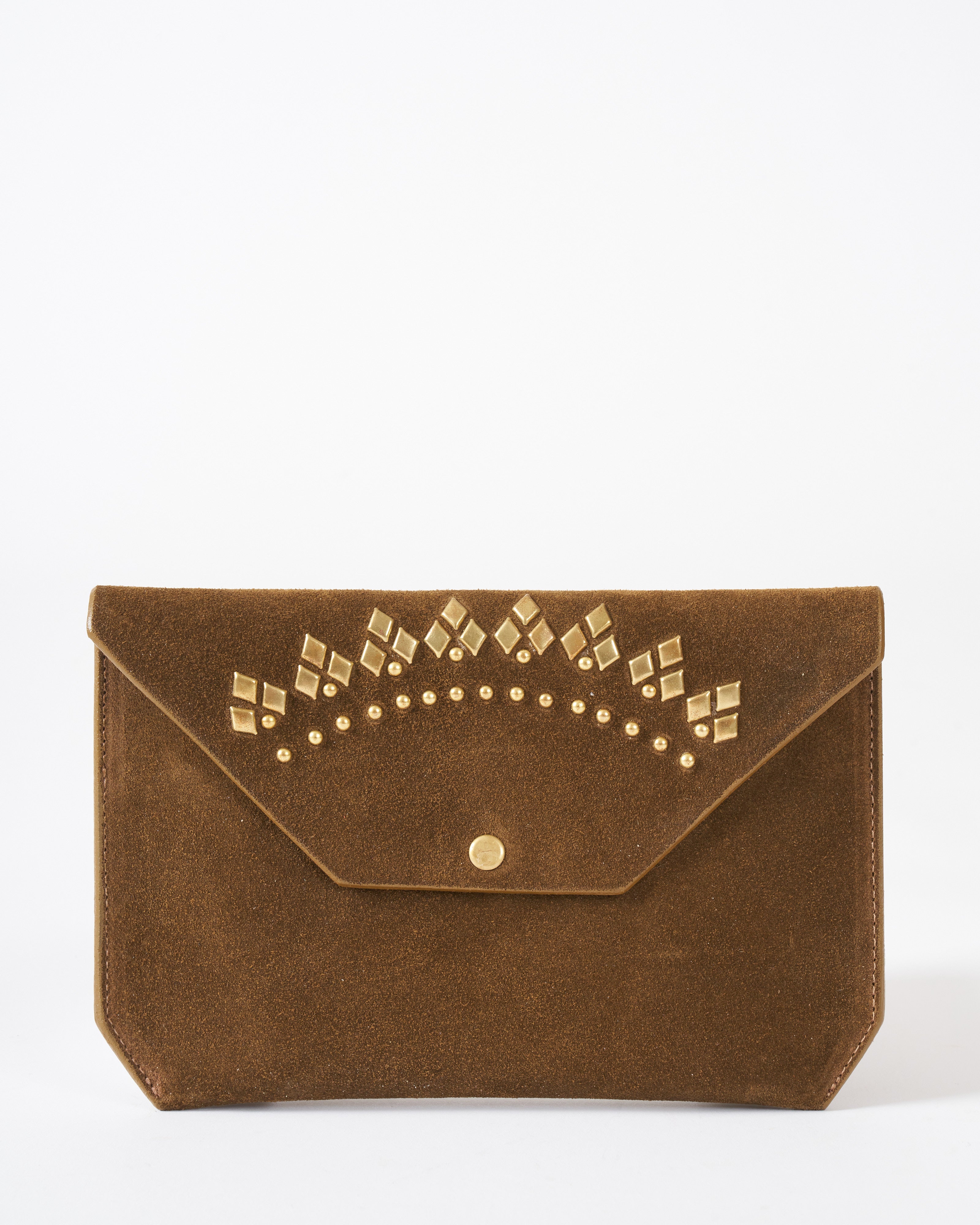 Calleen Cordero Solar Wallet Moss Suede