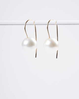 south sea pearl earrrings - pearl/ gold