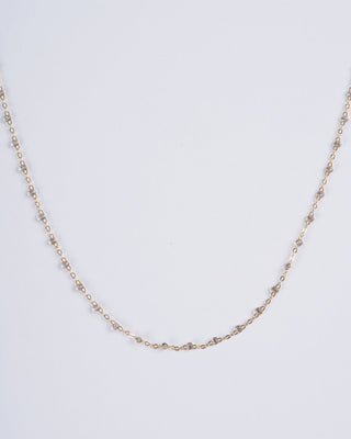 sparkle bead necklace - yellow gold