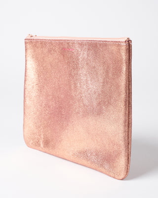 sparkle zip large - sparkle peach