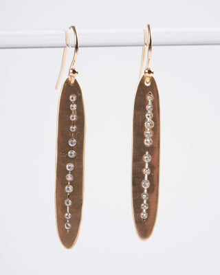 spear earrings - bronze