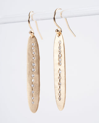 spear earrings - bronze