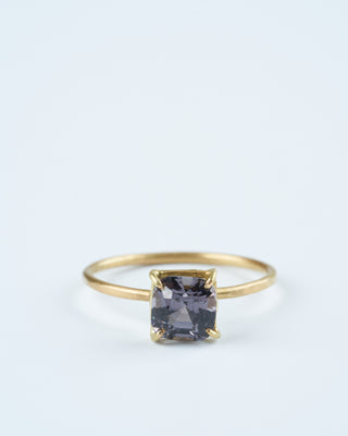 spinel mini gem ring - purple/ gold