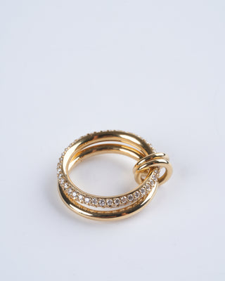 virgo petite yellow gold ring