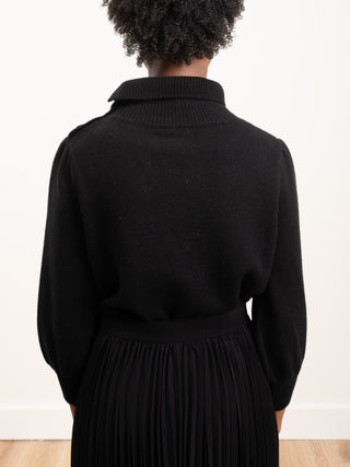split neck sweater