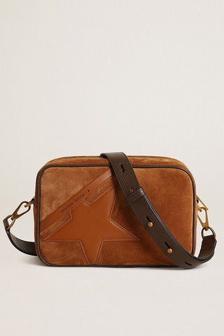 star bag suede body smooth leather star - tobacco