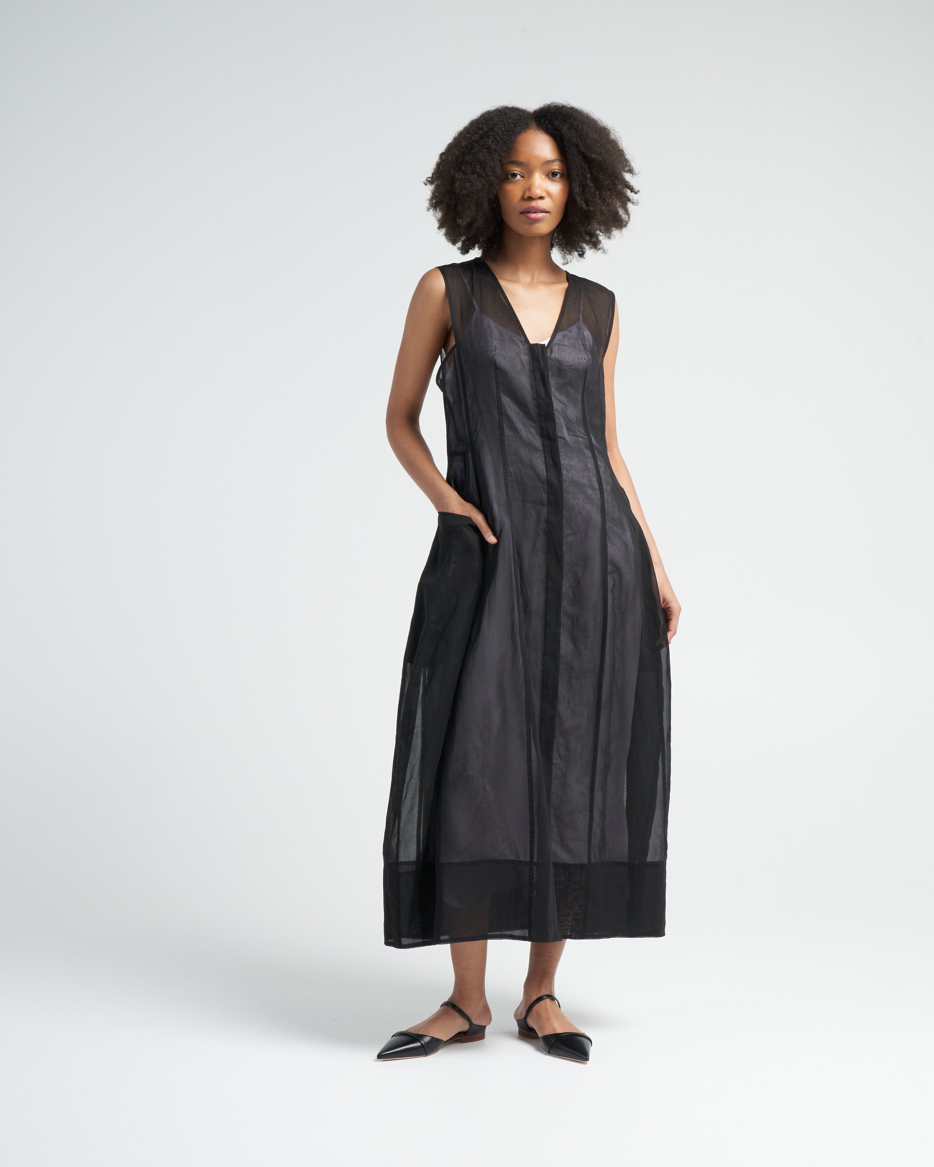 tibi starch cotton organza dress Starch Cotton Organza Dress