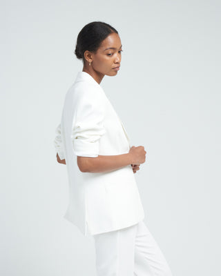 stretch crepe cady boxy jacket