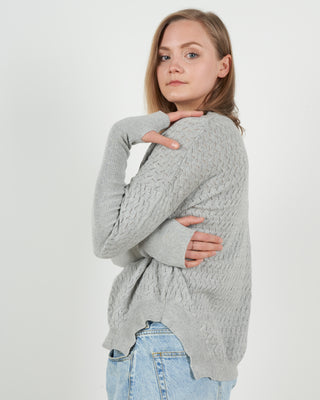 lisette sweater - heathered grey