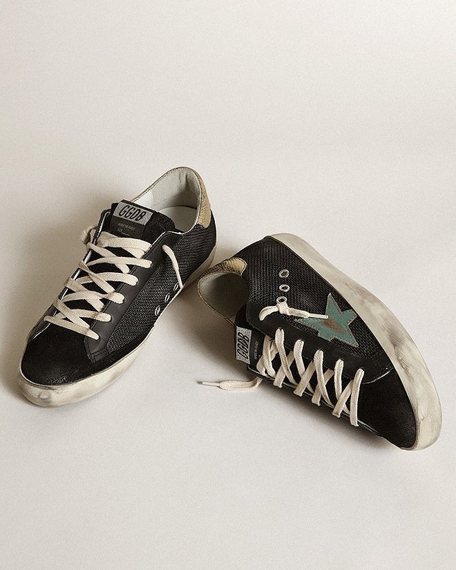 Golden Goose Super-Star Vintage Laminated Star Snake Printed Heel