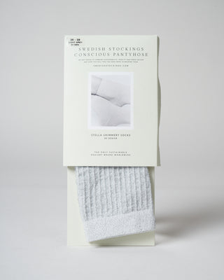 stella shimmery sock - light grey