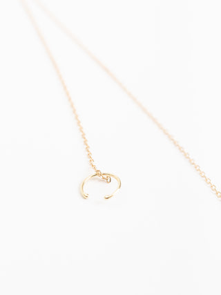 single hoop earring with hanging chain