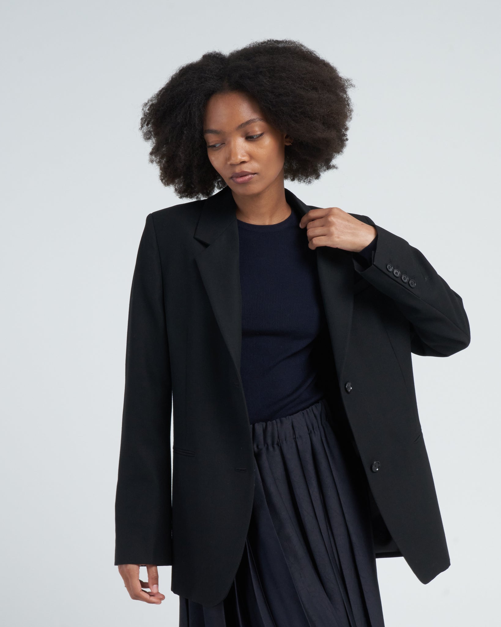 Toteme Tailored Suit Jacket Black scarpa