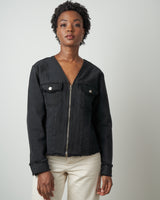 Tanaka Unfinished 1-2-3 Jean Jacket Used Black