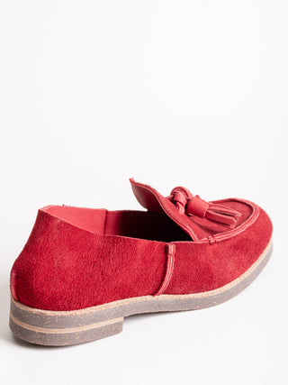 tassel slip on loafer - dark red