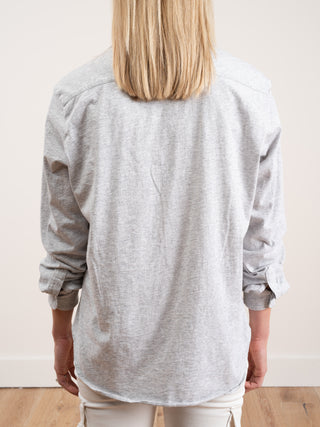 button down shirt - grey melange