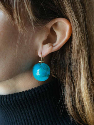paraiba opal earrings