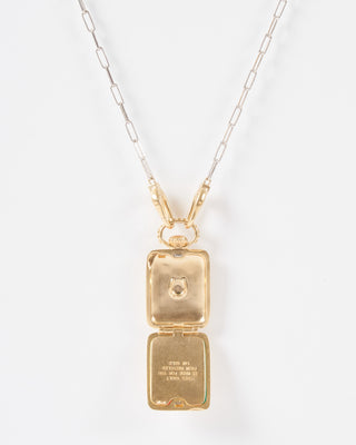 the ace vault w/ silver paperclip chain