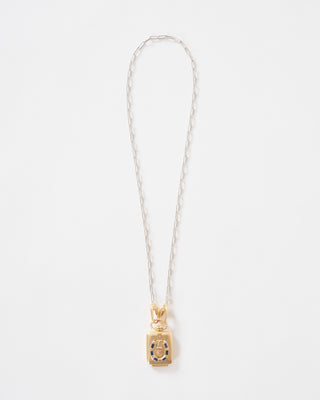 the ace vault w/ silver paperclip chain