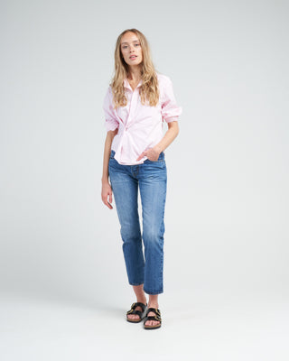the crop shirt, royale cotton - trop belle stripe