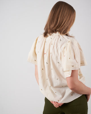 the flutter sleeve chime top - cream