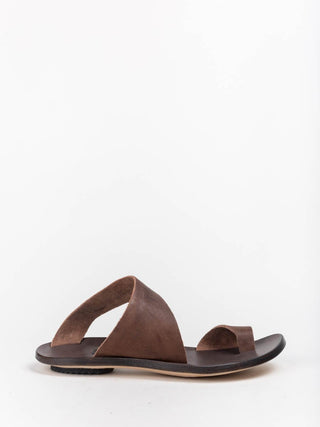 thong sandal - dark brown
