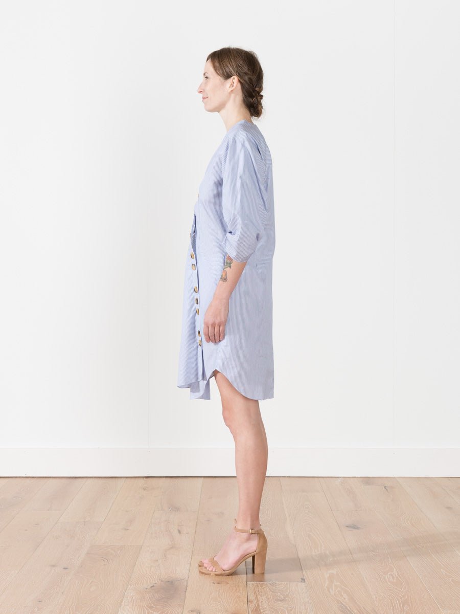 jones asymmetrical shirt dress