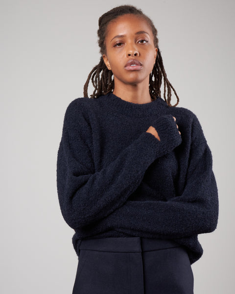 トップス audire Diamond knit tops (Dark navy) Diamond knit