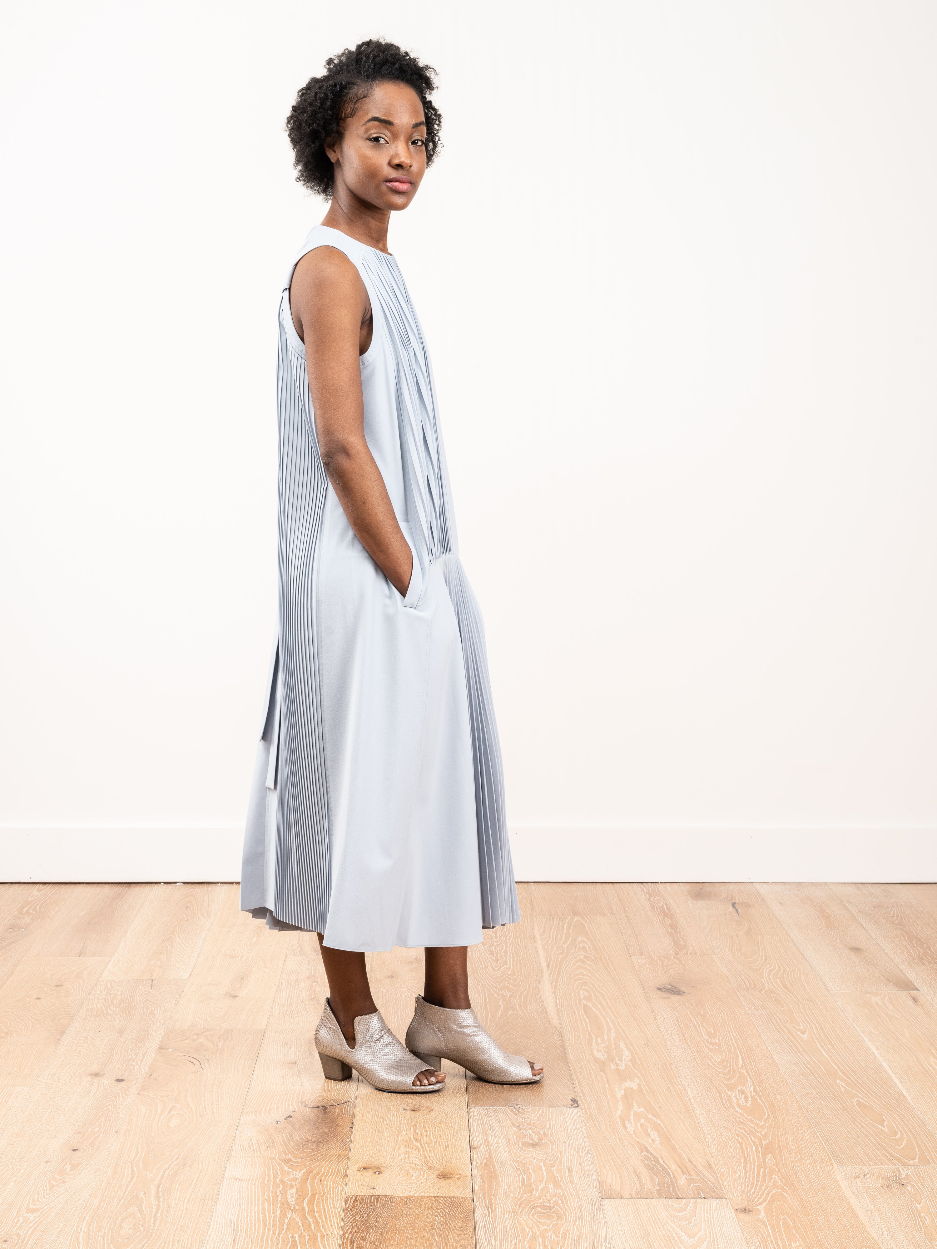 tibi pleated sleeveless dress Tibi