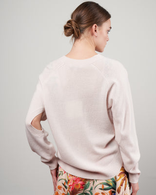 featherweight cashmere sweater open sleeve cocoon - butter cream