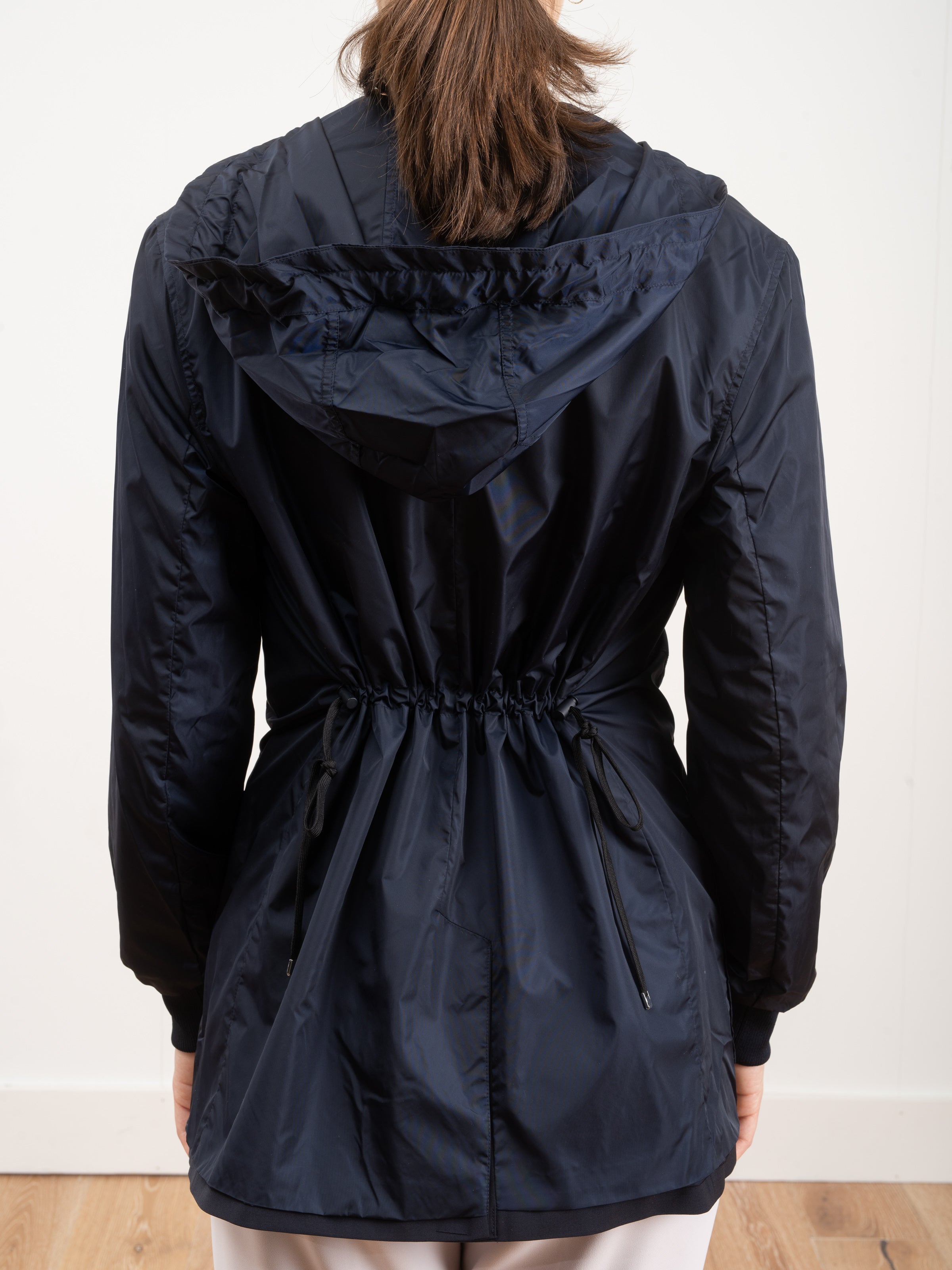 Tibi Reversible Hoodie Blazer Navy