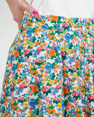 sabine floral bubble skirt - grey multi