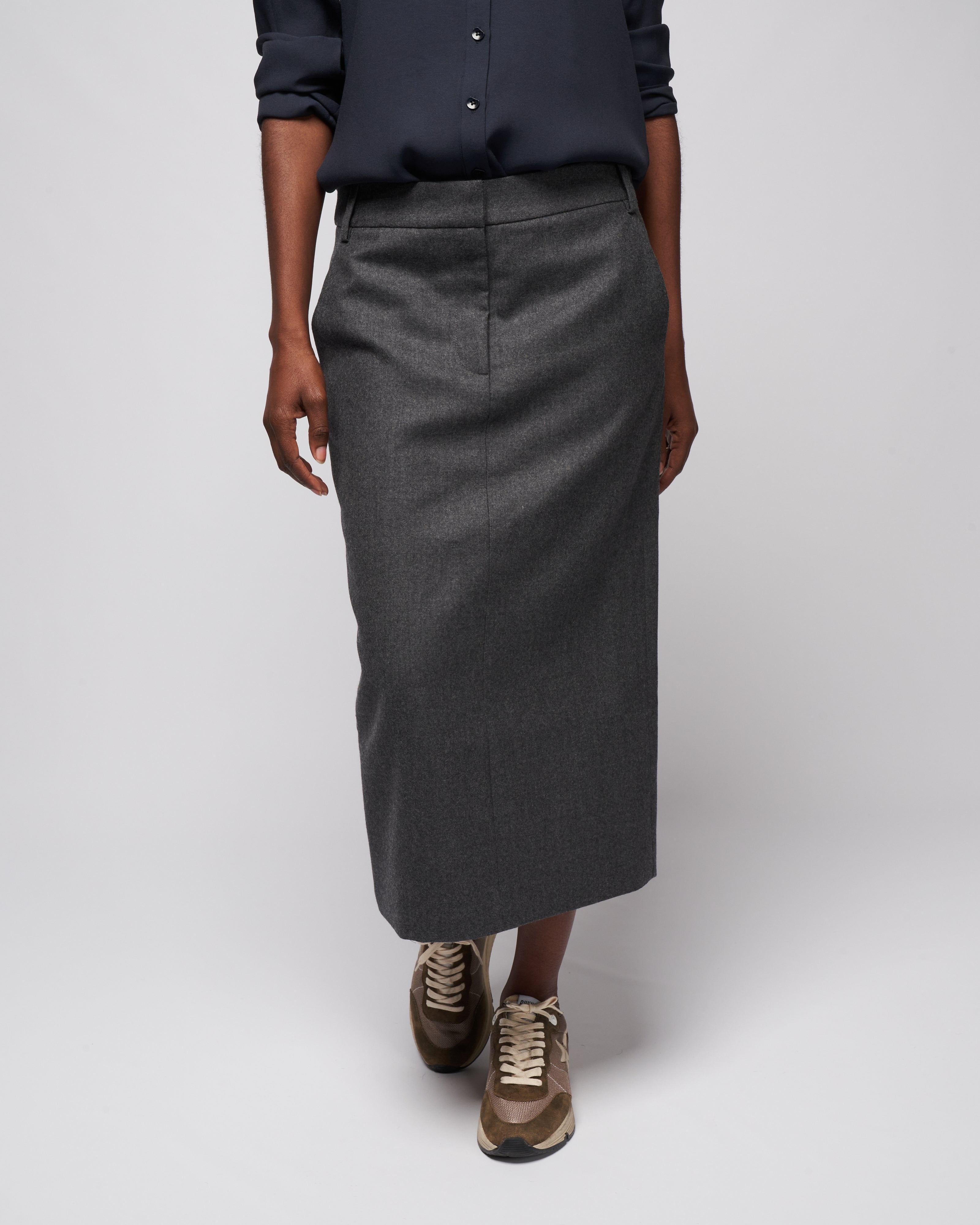 COS Short A-line Wool Skirt in Yellow | Lyst UK