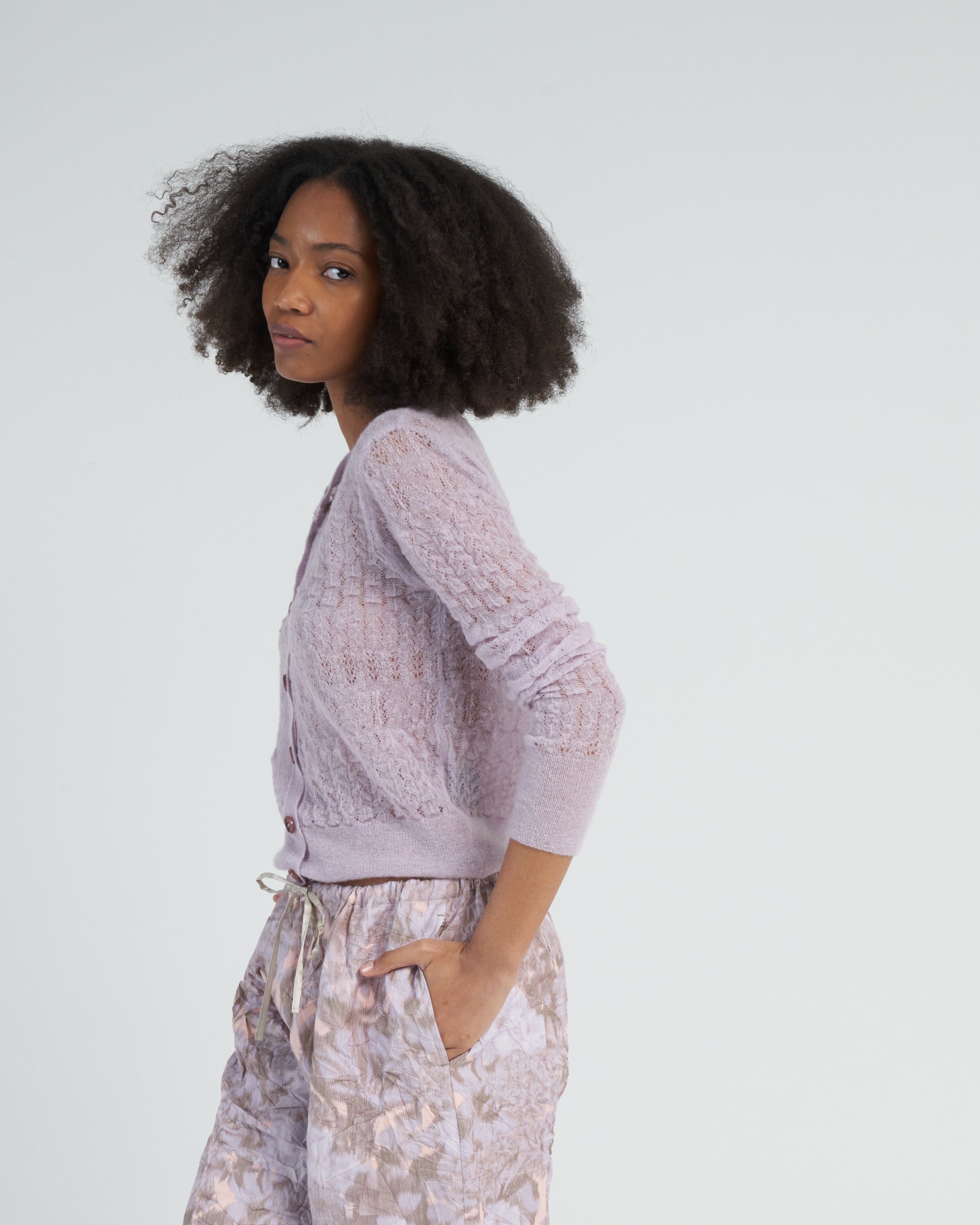 Dries Van Noten Tilde 6710 W.K.Cardigan Lilac 403