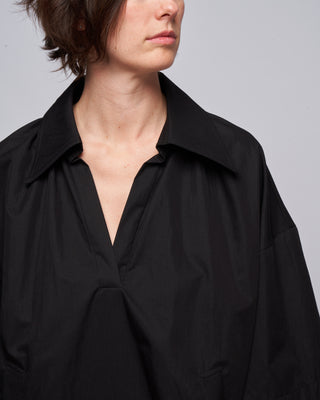 top with hemstring - black