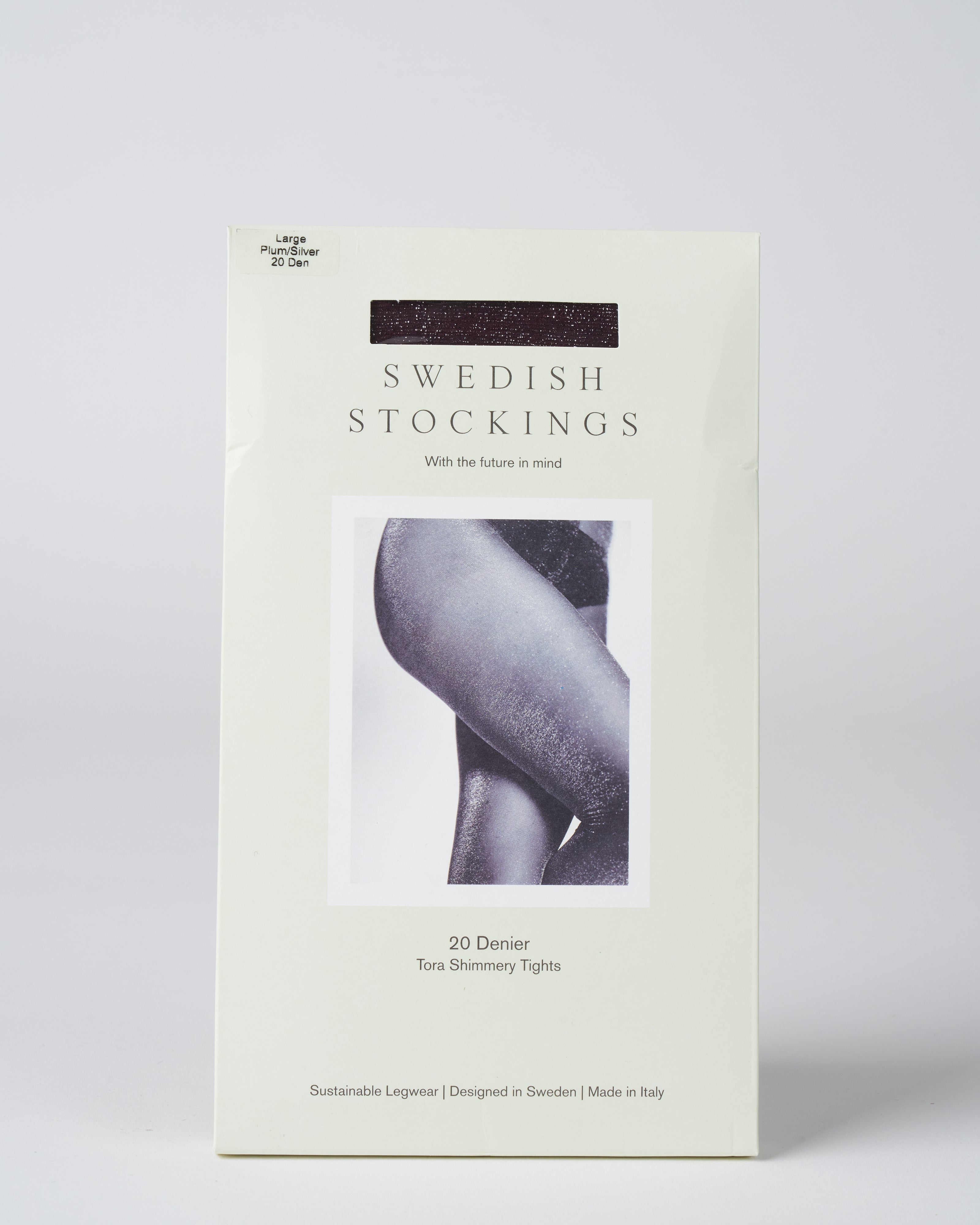 Swedish Stockings Tora Shimmery Tights Plum Plm