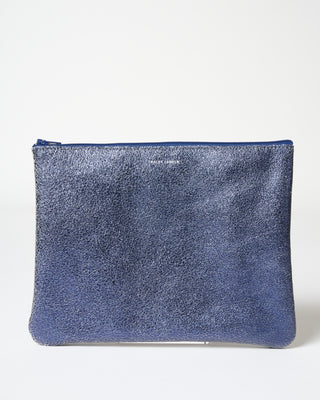 large zip pouch - sparkle black/navy
