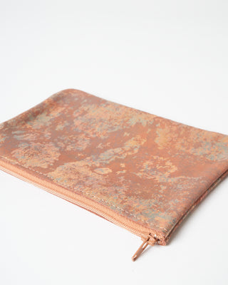 medium zip pouch - oxidize copper