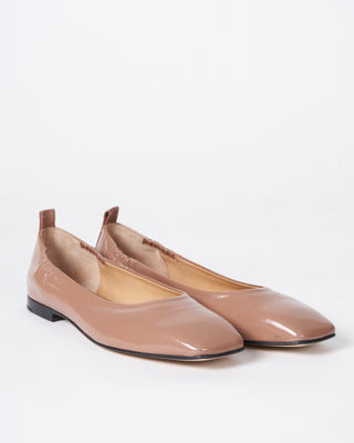 tracy - nude patent flat loafer