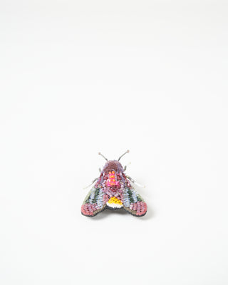 dusk moth brooch pin - dusk moth