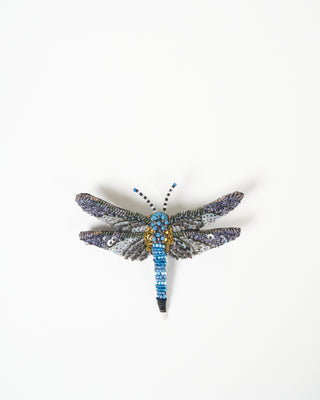 blue dasher dragonfly brooch pin - blue dasher