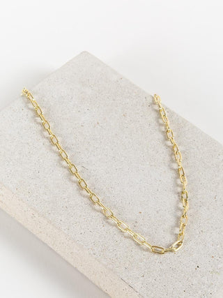 18k yellow gold heavy weight chain necklace