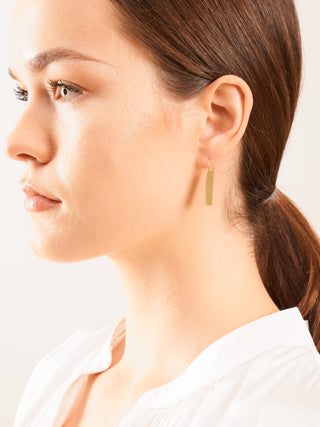 rectangle flare earring
