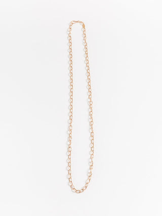 18k rose gold petite chain necklace